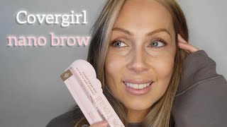 Covergirl Clean fresh nano brow pencil/quick brow tutorial #Covergirl #makeuptutorial #over40