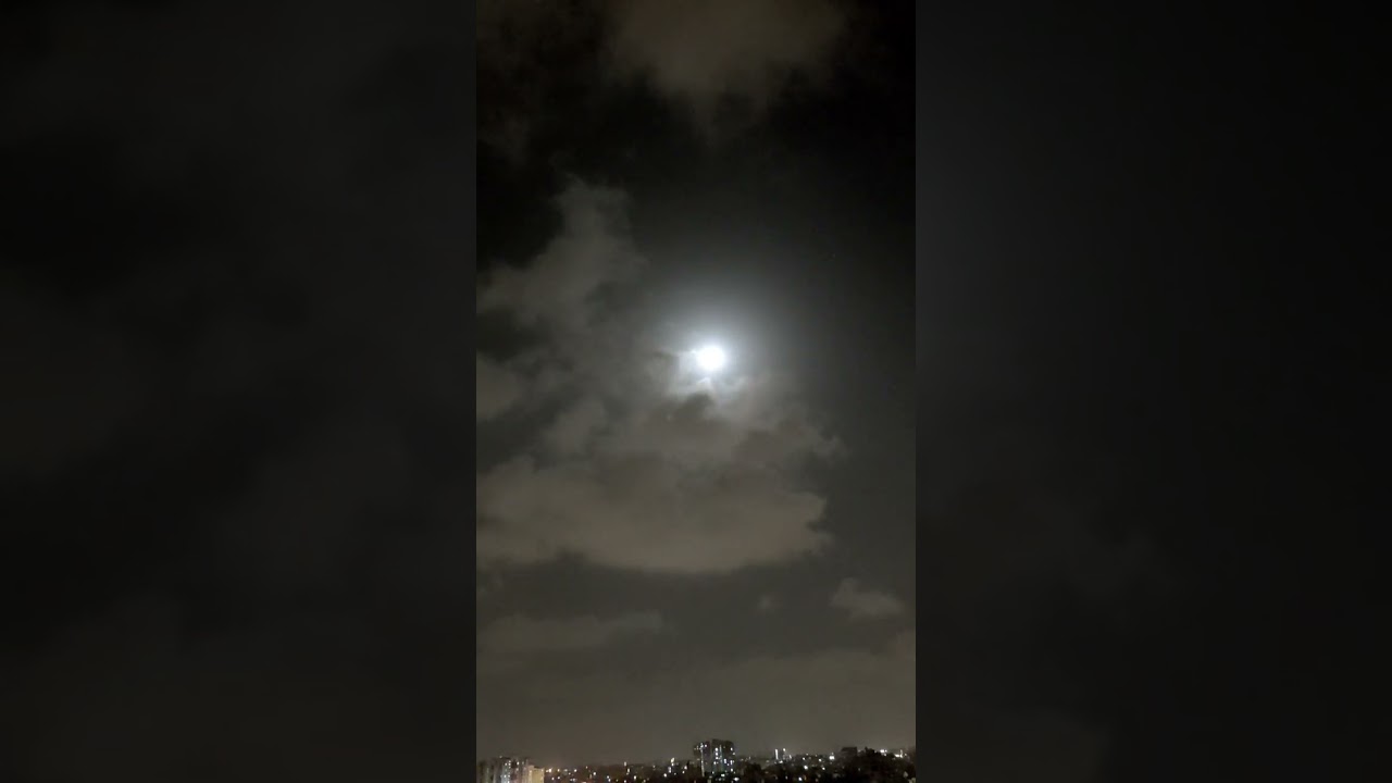 Under the gentle embrace of the night sky, I find solace in the company of the moon. 