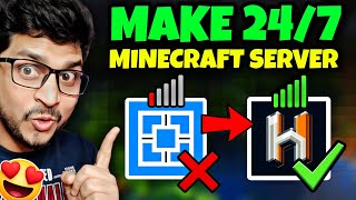 How To Make 24/7 Minecraft Server Without any Queue | Best 24/7 Minecraft Server Hosting🔥