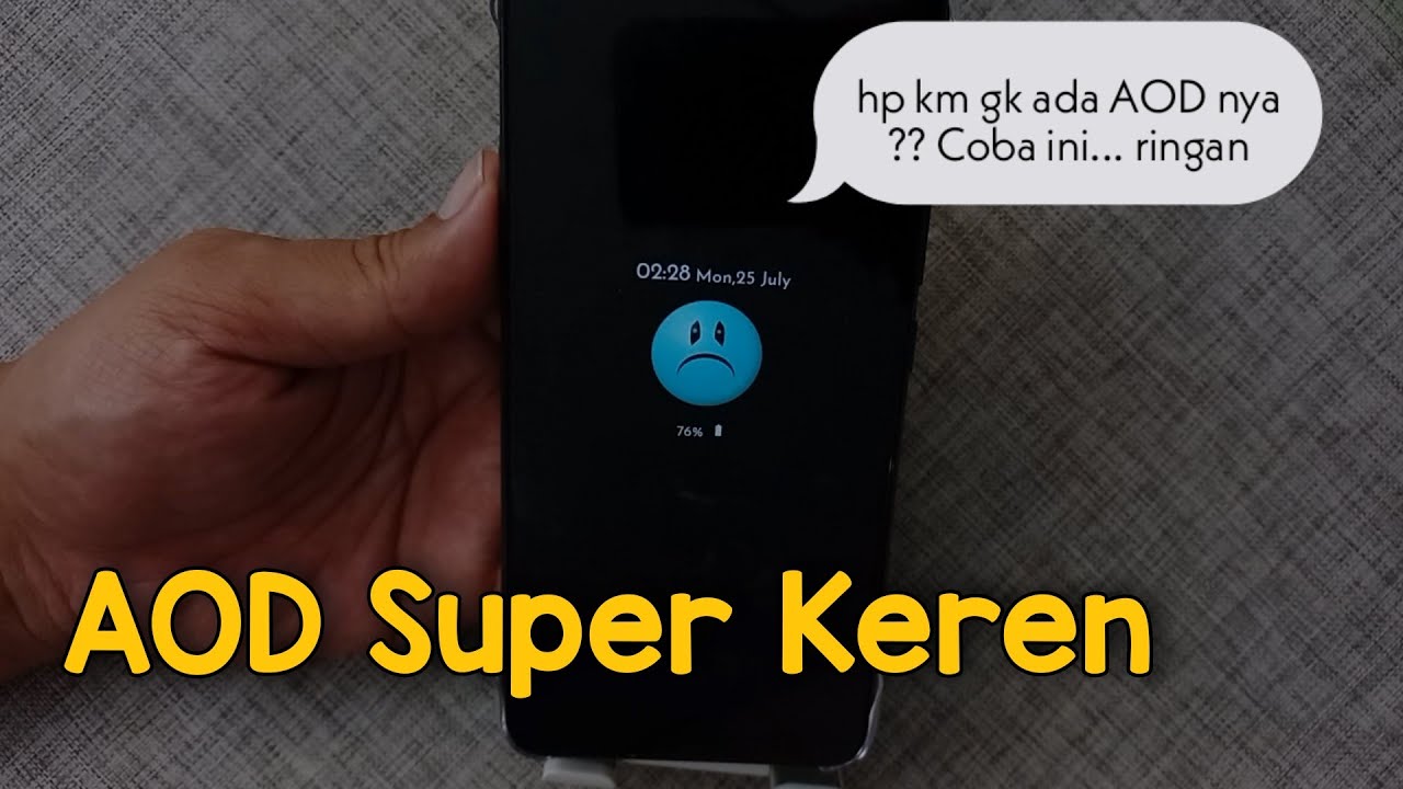Cara Membuat Fitur Always On Display di Infinix dan Semua Android di HP