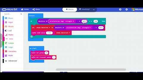 Working with the micro:bit accelerometer: part 3 - sending data from multiple micro:bits