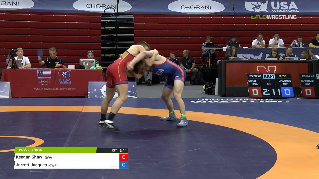 66 R/32 Keegan Shaw (University of Iowa) vs. Jarrett Jacques