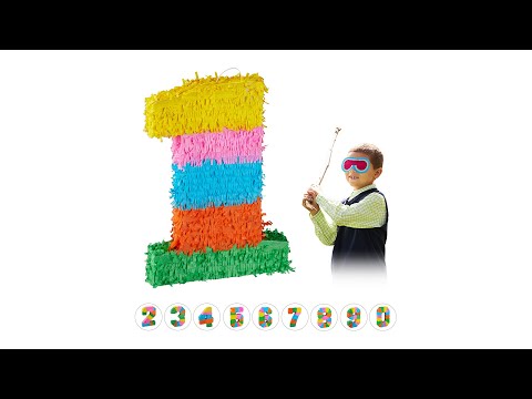 Pinata Toy f/ür Kinder-Geburtstage Geburtstag Mexico Mehrfarbig Zahl 9