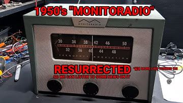 Resurrecting a 1950s MR-33 Monitoradio And Listening To News On It