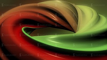 3D colorful animation of a circle or ring. Hypnotic spiral illusion seamless looping. Abstract color