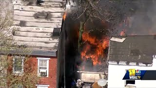 Fire spreads to several rowhomes across streets