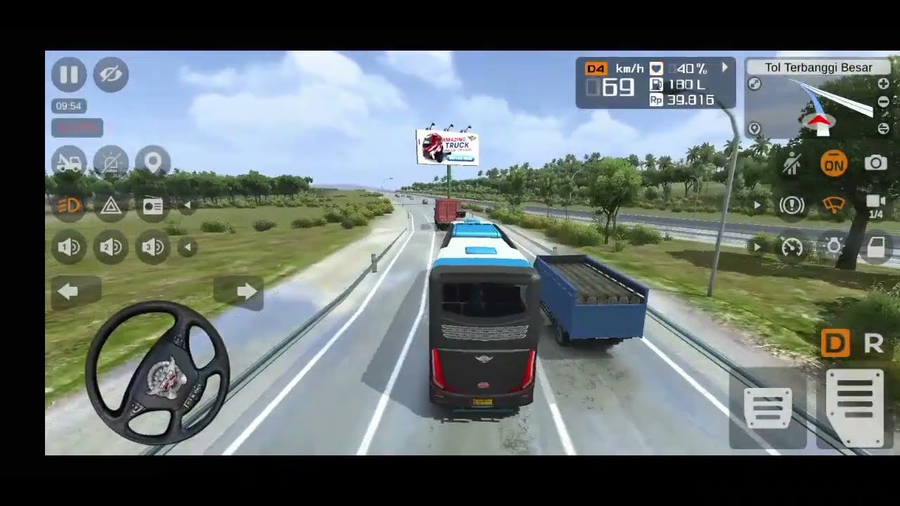 BUS SIMULATOR INDONESIA NARIK PENUMPANG KE PALEMBANG - ANDROID GAMEPLAY PART 6