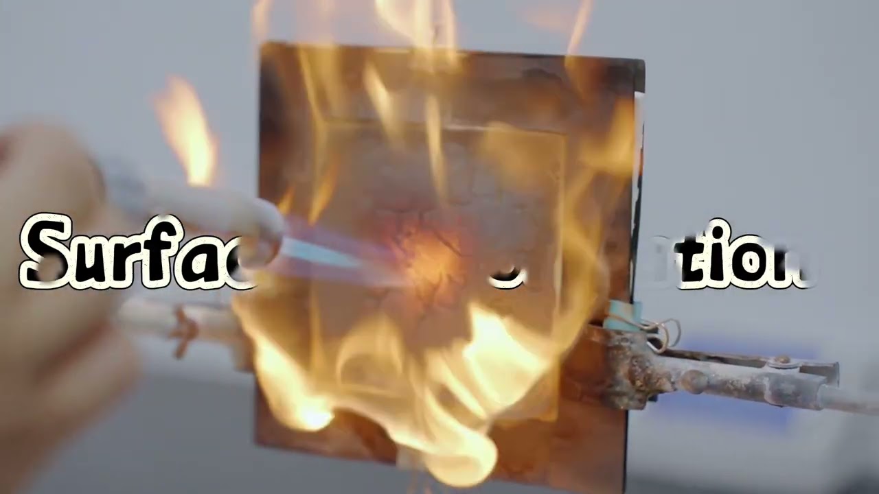 2mm PP Flame Test | Dense Carbon Layer After Burning