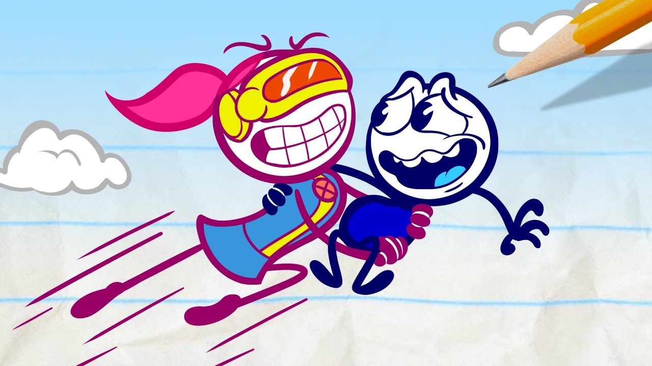 8 Times Pencilmiss SAVES Pencilmate! | Animation | Cartoons | Pencilmation