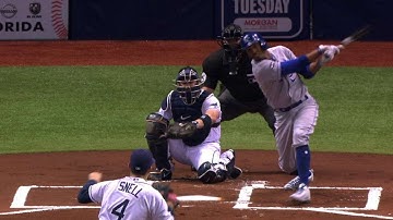 KC@TB: Escobar singles on second pitch of the game