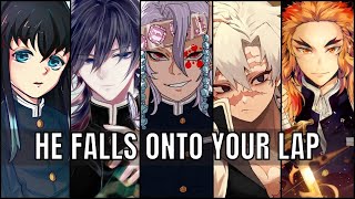 He Falls Onto Your Lap - Demon Slayer X Listener Asmr