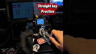 Straight Key Pracrice with @radioddity Xiegu VK5 #hobby #hamradio #morsecode ##practice