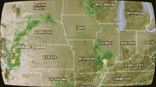 052016 Weather Radar Time Lapse Midwest Zoom Old TV Set FX
