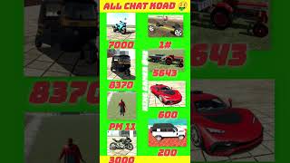 Indian Bikes Driving 3D || All NEW CHEATS CODES #shorts #short