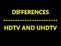 DIFFERENCES HDTV AND UHDTV #multimedia #basics