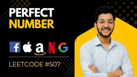 LeetCode 507 | Perfect Number | Easy LeetCode Problem Explanation in Java