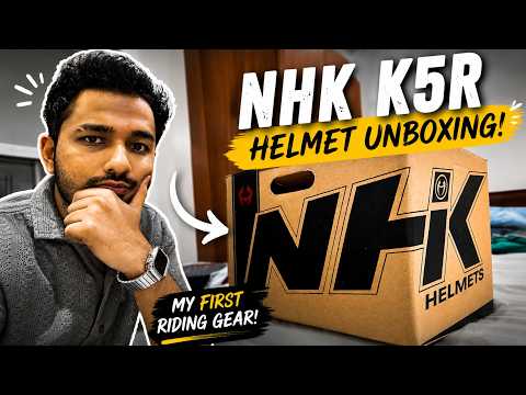 NHK K5R Helmet Unboxing | New Rider, First Gear