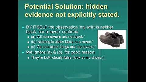 The Hypothetico-Deductive Method and The Ravens Paradox (Lecture 5, Video 2 of 3)