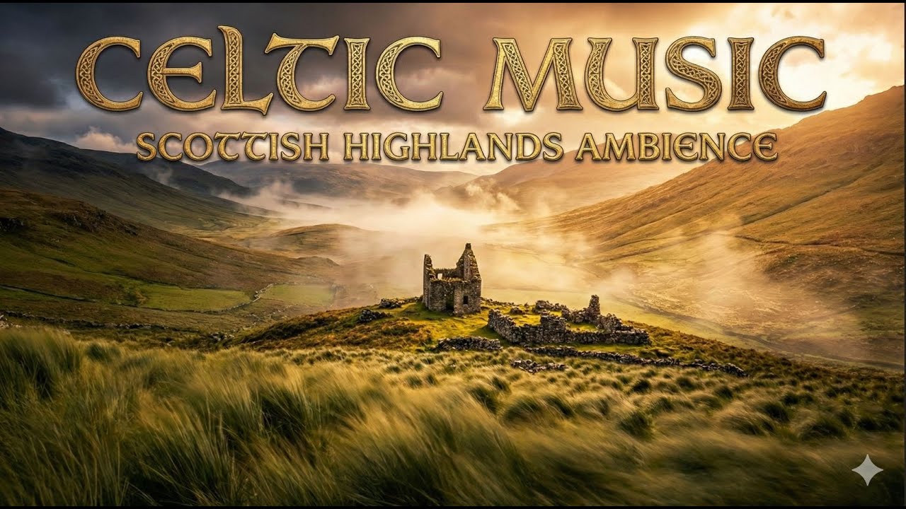 Rahatlatıcı Kelt Müziği ve İskoçya Manzarası 🌿 Scottish Highlands Ambience (Sleep & Study)