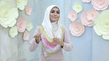 Bawal Tutorial Chest Covered | Malaysia Hijab Tutorial | Galeri Ariani