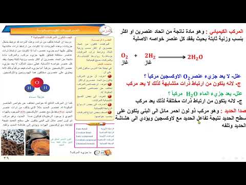 كيمياء الصف الاول متوسط صفحة 39و40 منهج جديد