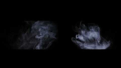 Diptych Video (Smoke) -- Yuhan Zhang