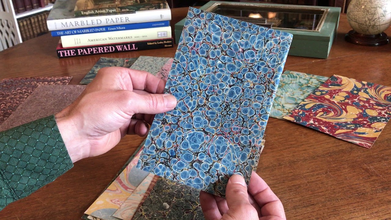 old Marbled Paper lot of 20 antique lovely sheets made 17321890's YouTube