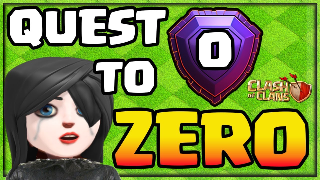 The Quest to ZERO? Strange But True Clash of Clans!