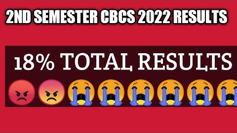 2nd semester results out/😲 18% only/ jammu university