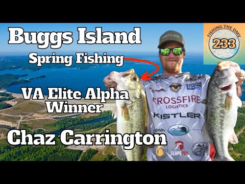 Kerr Reservoir  Buggs Island Spring Bass Fishing with VA Elite