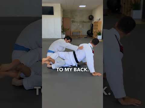 Powerful half guard sweep! #bjj