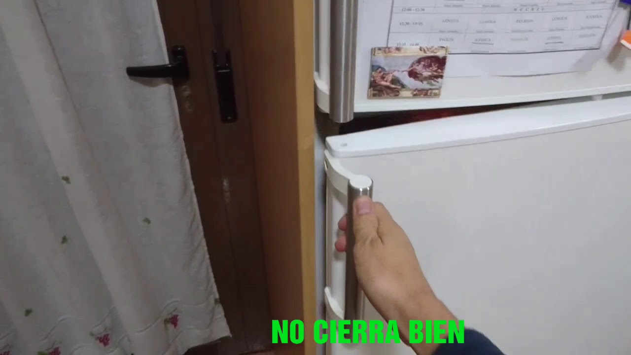 La nevera no cierra, como reparar la puerta caida de tu refrigerador -  YouTube