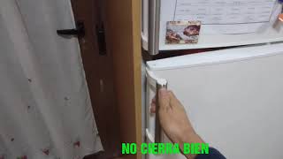La nevera no cierra, como reparar la puerta caida de tu refrigerador