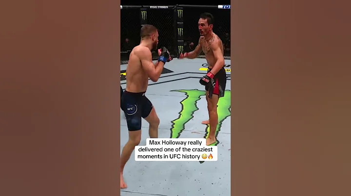 An iconic moment from Max Holloway 😱