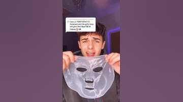 Kyle Thomas 💙 Reply to @wormonastringizzy TOOTHPASTE FACEMASK 🦷 IT STINGS 😭 #kylethomas #shorts