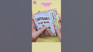 Paper Diy ✨️ Capybara Game Book #squishy #shorts
