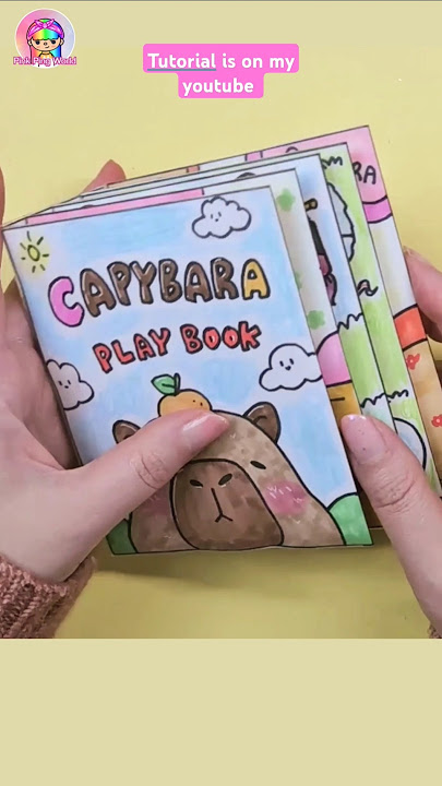 Paper Diy ✨️ Capybara Game Book #squishy #shorts