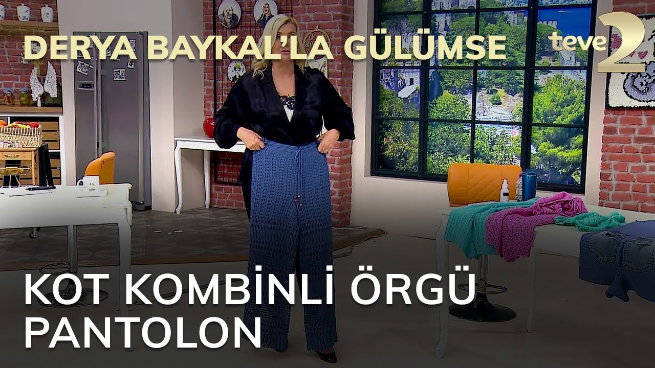 Derya Baykal'la Gülümse: Kot Kombinli Örgü Pantolon