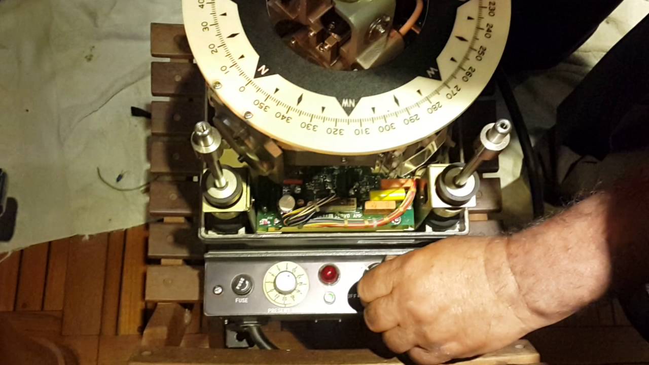 Simrad Rgc50 Ozelmarine Simrad Robertson RGC50 Gyrocompass Service - YouTube