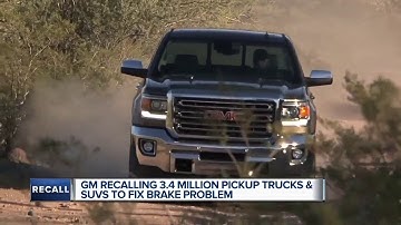 GM recalls over 3.4M pickups, SUVs over brake defect