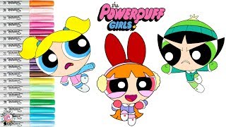 Powerpuff Girls Coloring Book Page Snow Month Bubbles Blossom Ercup Ppg Sprinkled Donuts