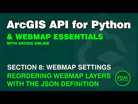 Reorder WebMap Layers in ArcGIS Online using the ArcGIS API for Python