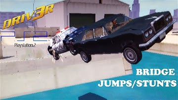 DRIVER 3 (DRIV3R) PS2 - Miami Bridge JUMPS/STUNTS