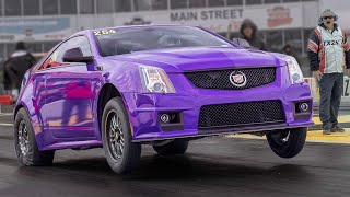 Purple CTS-V Goes Wheels UP! @ TX2K19