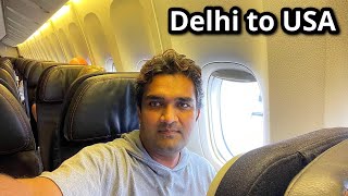 Delhi to USA Travel - Amazing Flight Experience by The Gosai