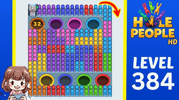 Hole People Level 384 Solution Walkthrough