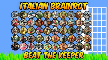 Italian Brainrot Beat The Keeper Tournament - Algodoo Marble Race