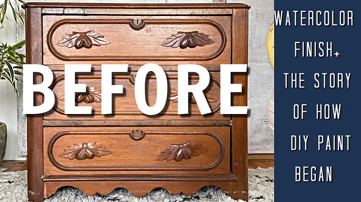thrifted & Up cycled Water Color  Furniture Finish...