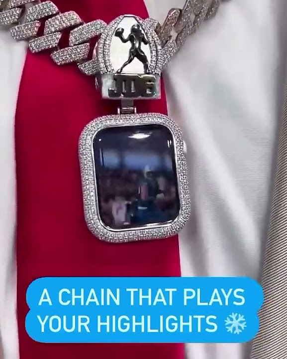 Jalon Daniels has a chain that plays his highlights 🔥 (via @shehanjeyarajah/IG)