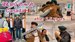 First Vlog with my Parents || 😭😭 ਕਨੇਡਾ ਆ ਕੇ ਪਹਿਲੀ ਵਾਰ ਰੋਇਆ ਅੱਜ || Akash sidhu Tv ||